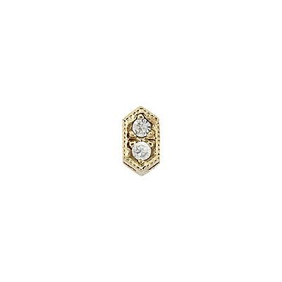 5X3mm Cubic Zirconia Connector