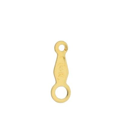 14KY 9mm Open And Closed Chain Tag With 14K Quality Stamp