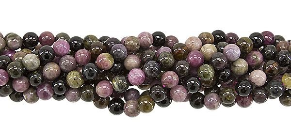 6MM ROUND QUALITY (-A) TOURMALINE ROUND BEAD