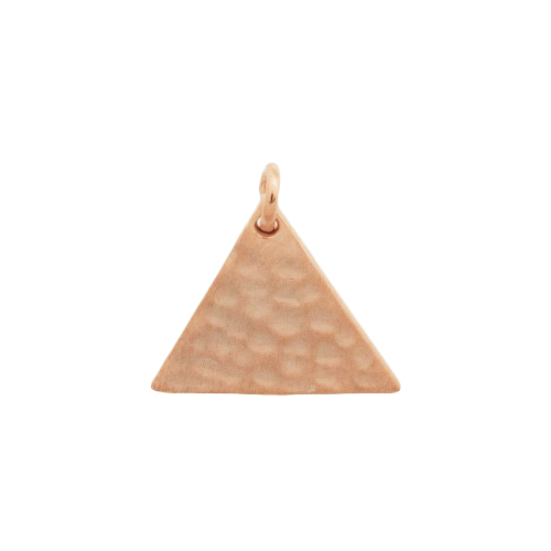 11mm Hammered Triangle Charm