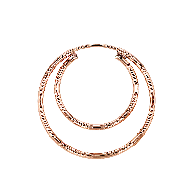 R- GF 24x1.2mm Endless Double Hoop Earring