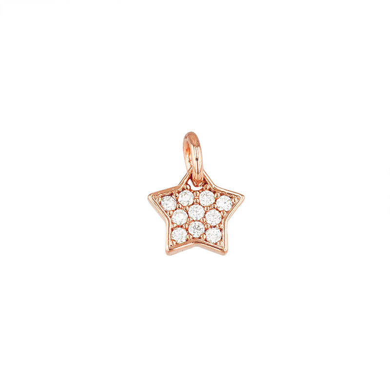 6.8mm Cubic Zirconia Star Charm