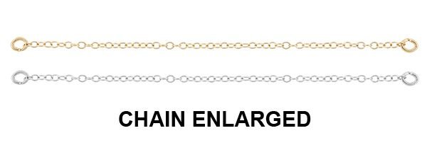 Gold Filled 1.14mm BY 63mm Cable Safety Chain