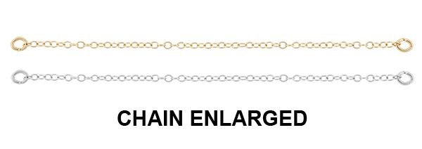 Gold Filled 1.14mm BY 63mm Cable Safety Chain