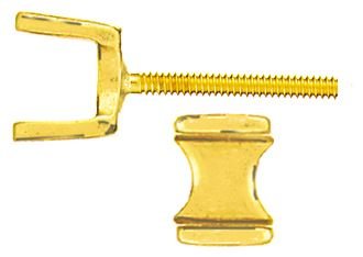 14KY 2.5mm 7pts Channel Set Earring With Screw Post