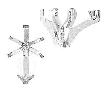 14KW 6X3mm 33pts V-End Pear Shaped Setting