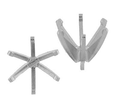 14KW 4.1MM 25PTS SIX PRONG ROUND WITH PEG
